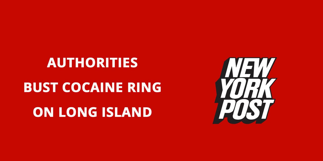 A red background with the words new york post and a logo.