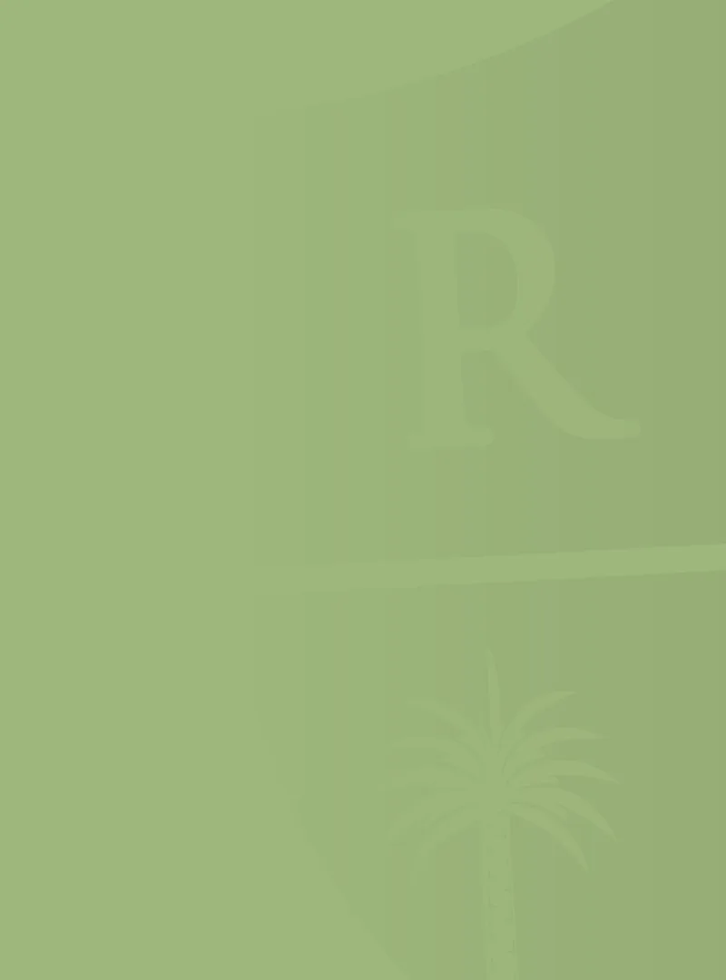 A green background with the letter r in it.