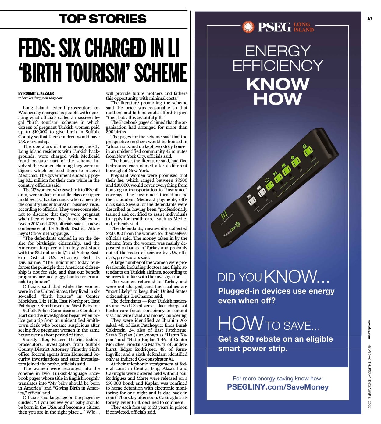 Newsday report on the Long Island birth tourism investigation