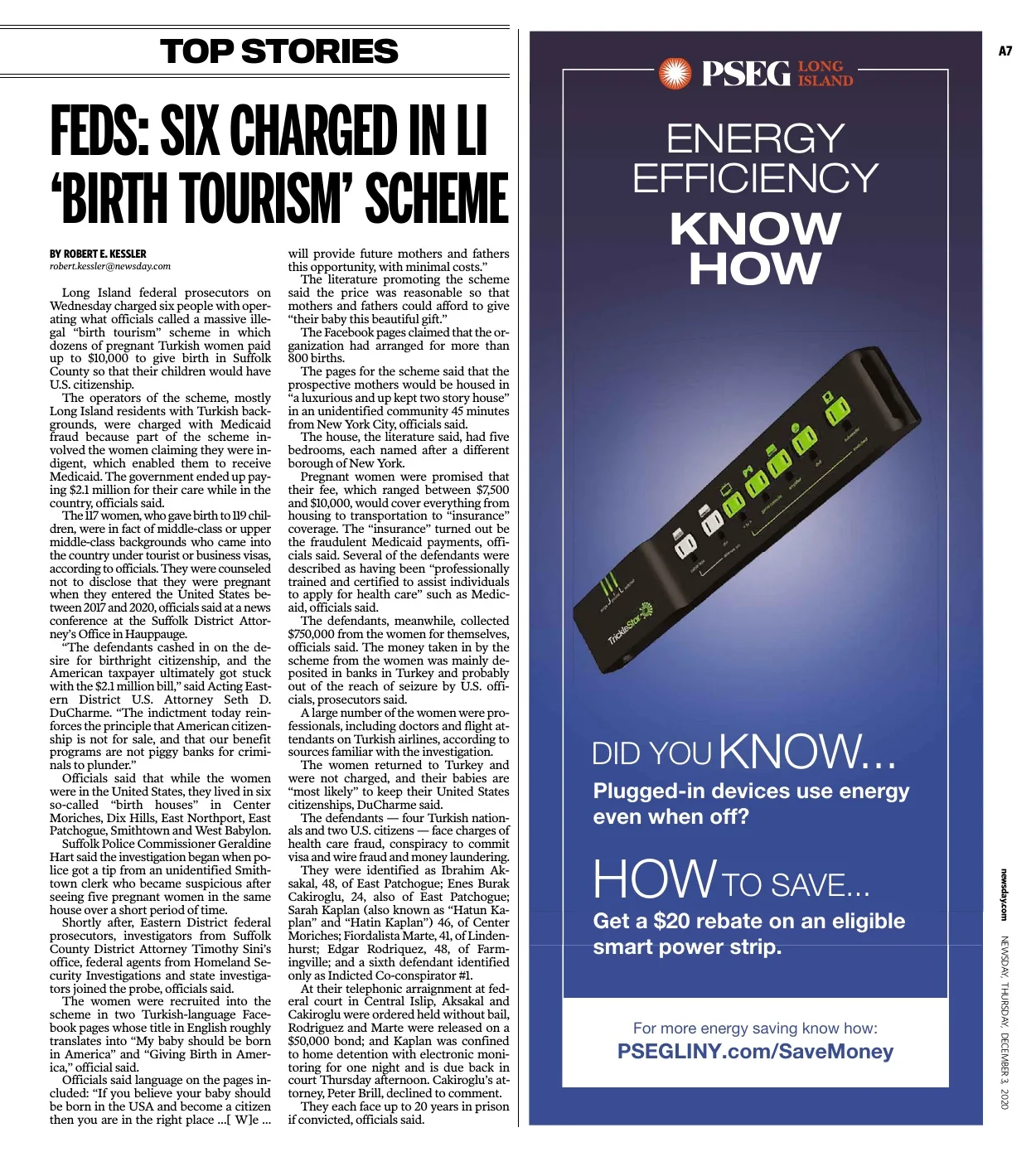 Newsday report on the Long Island birth tourism investigation
